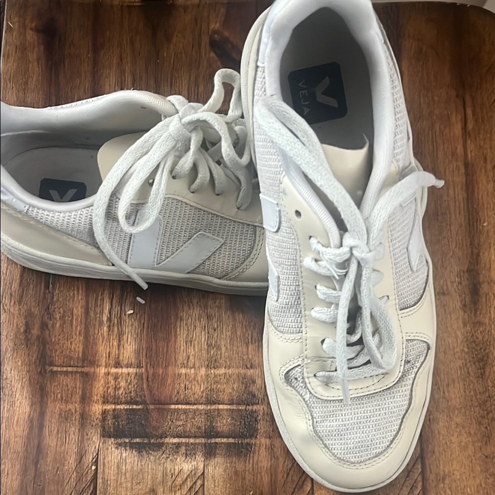 Veja White Mesh Sneakers